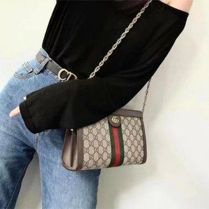 🆕Gucci Ophidia GG Small shoulder bag. GG supreme Style ‎503877 K05NG 8745🆕💼